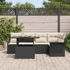Tuin Sofa Set Met Opslag 6 Pcs Poly Riet