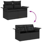 Tuin Sofa Set Met Opslag 7 Pcs Poly Riet
