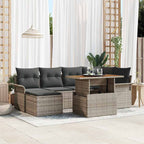Tuin Sofa Set Met Opslag 7 Pcs Poly Riet