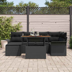 Tuin Sofa Set Met Opslag 7 Pcs Poly Riet