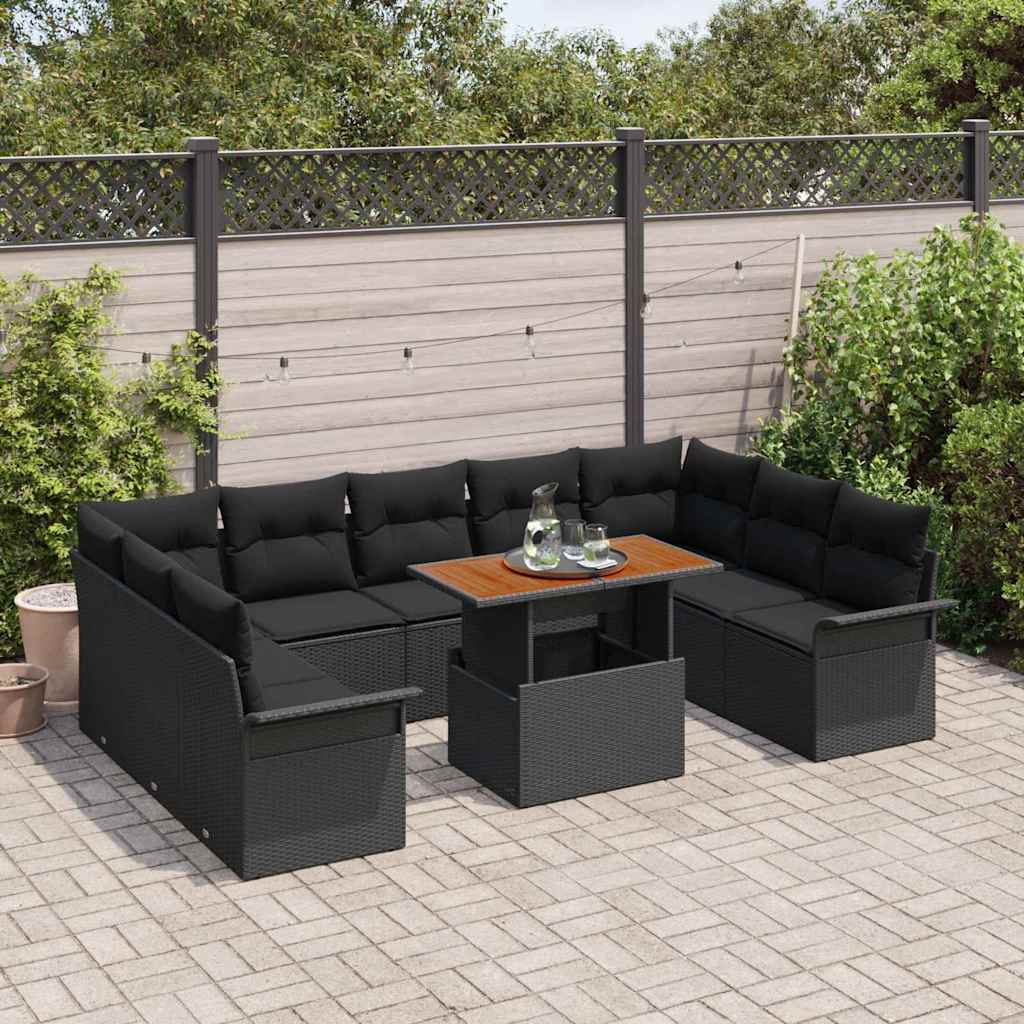 Tuin Sofa Set Met Opslag 10 Pcs Poly Riet
