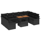 Tuin Sofa Set Met Opslag 10 Pcs Poly Riet