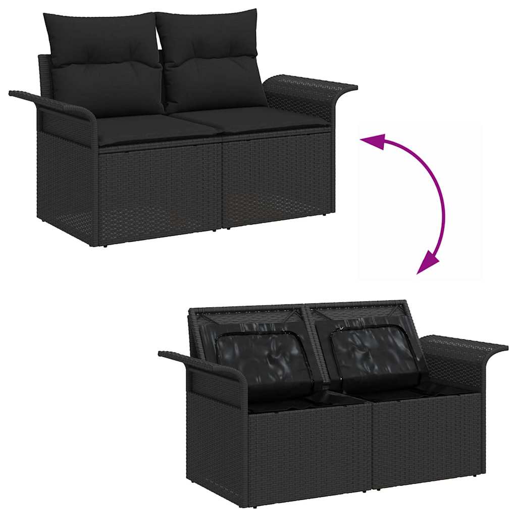 Tuin Sofa Set Met Opslag 10 Pcs Poly Riet