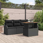Tuin Sofa Set Met Opslag 5 Pcs Poly Riet