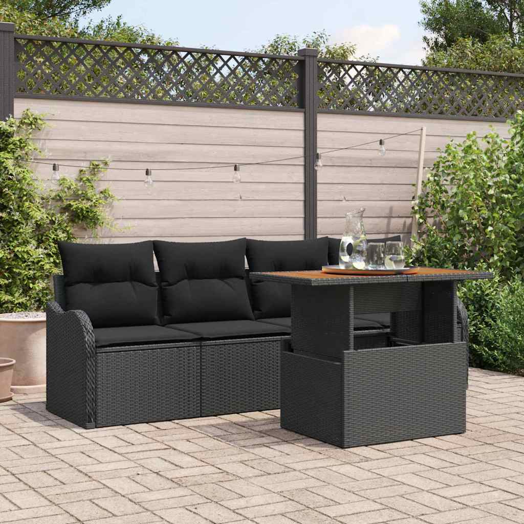 Tuin Sofa Set Met Opslag 5 Pcs Poly Riet