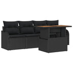 Tuin Sofa Set Met Opslag 5 Pcs Poly Riet