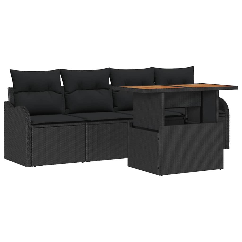 Tuin Sofa Set Met Opslag 5 Pcs Poly Riet