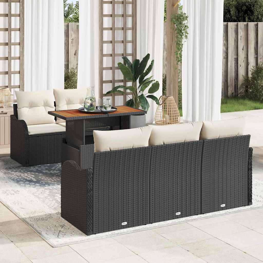 Tuin Sofa Set Met Opslag 6 Pcs Poly Riet