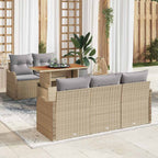 Tuin Sofa Set Met Opslag 6 Pcs Poly Riet