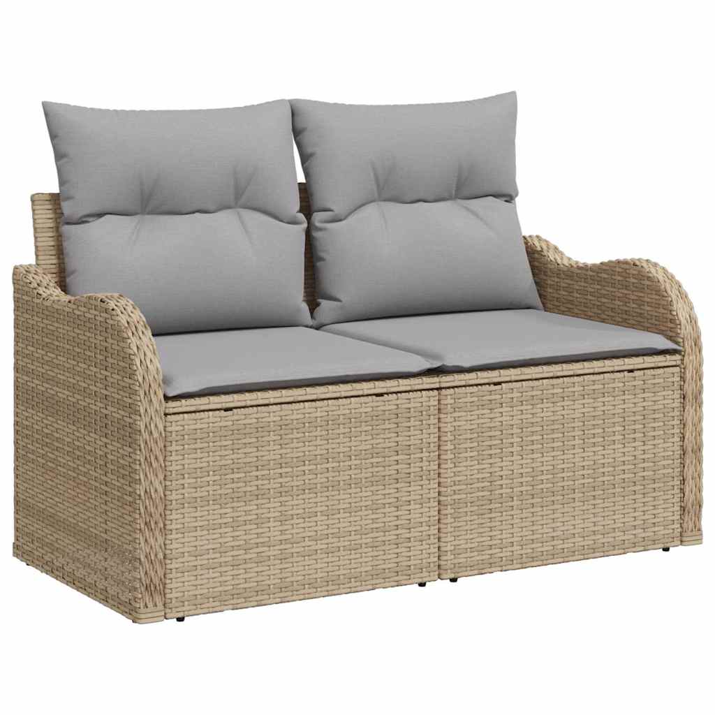 Tuin Sofa Set Met Opslag 6 Pcs Poly Riet