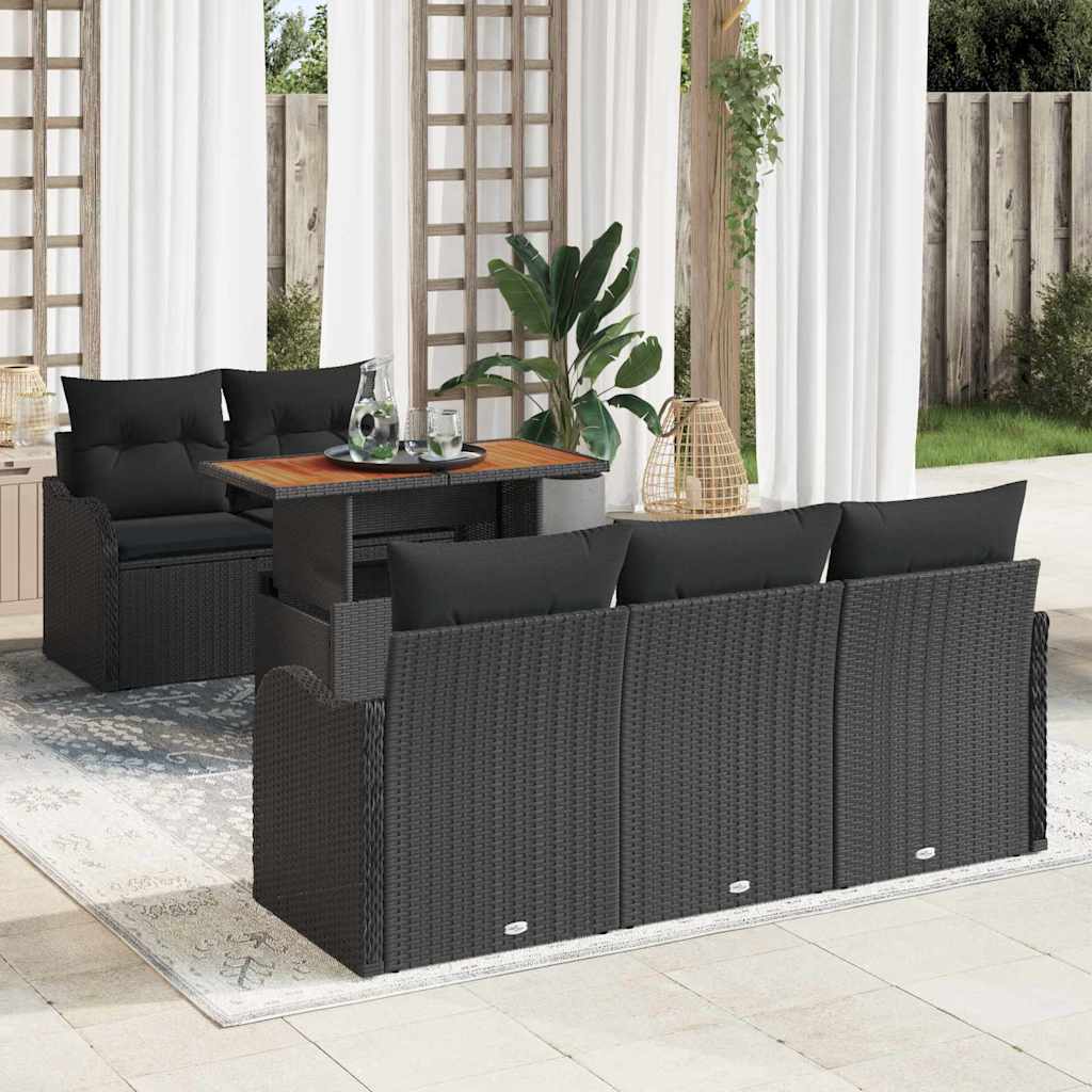 Tuin Sofa Set Met Opslag 6 Pcs Poly Riet