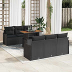 Tuin Sofa Set Met Opslag 7 Pcs Poly Riet
