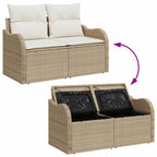 Tuin Sofa Set Met Opslag 8 Pcs Poly Riet