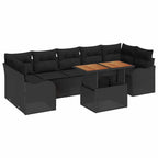 Tuin Sofa Set Met Opslag 8 Pcs Poly Riet