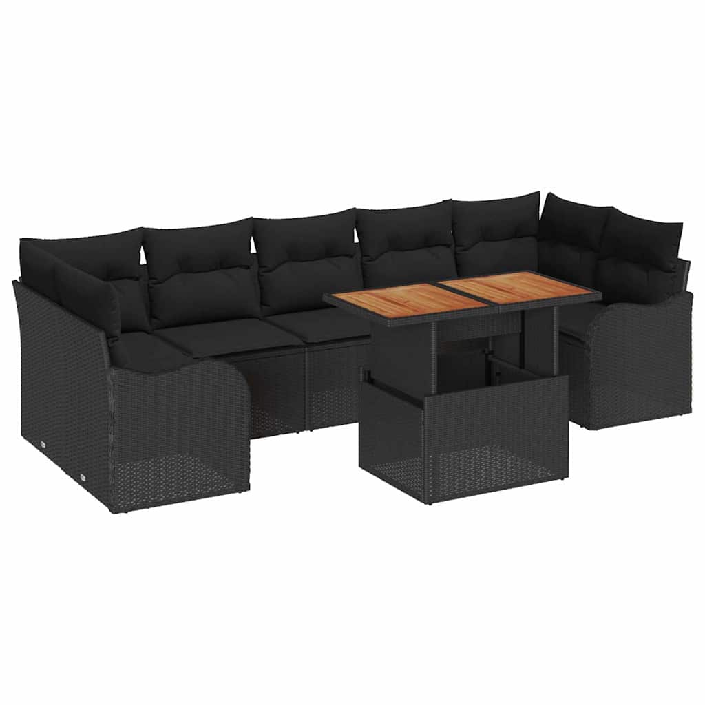 Tuin Sofa Set Met Opslag 8 Pcs Poly Riet