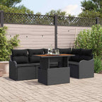 Tuin Sofa Set Met Opslag 6 Pcs Poly Riet