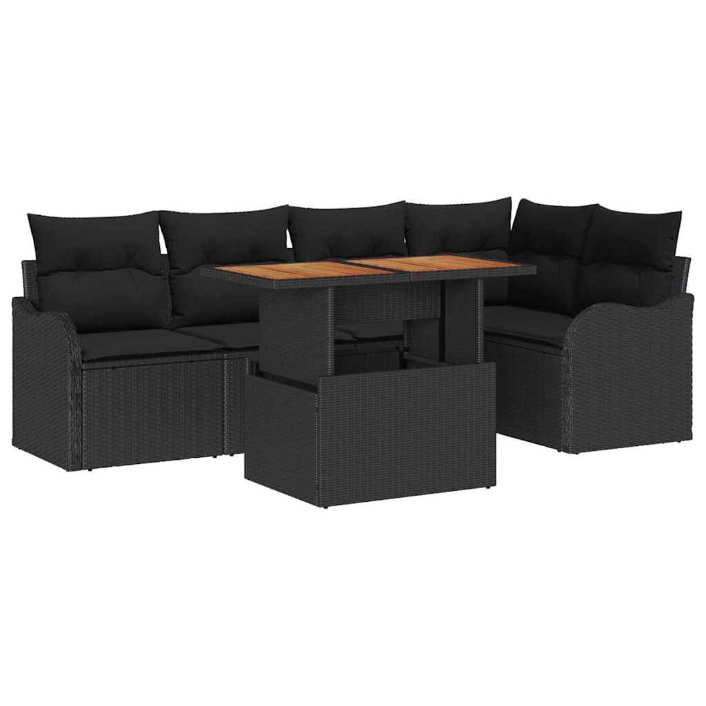 Tuin Sofa Set Met Opslag 6 Pcs Poly Riet