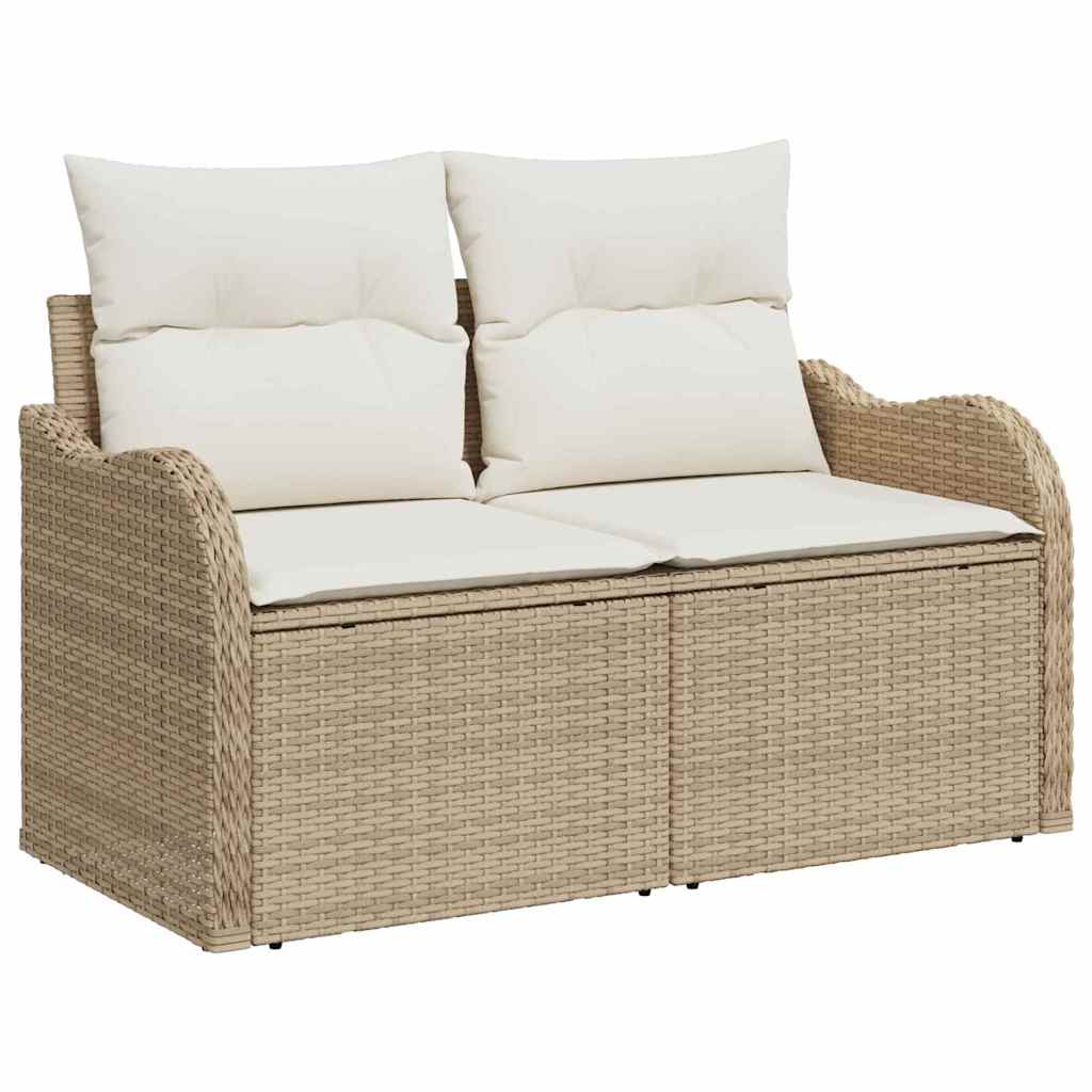 Tuin Sofa Set Met Opslag 7 Pcs Poly Riet