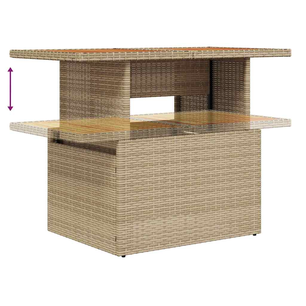 Tuin Sofa Set Met Opslag 7 Pcs Poly Riet