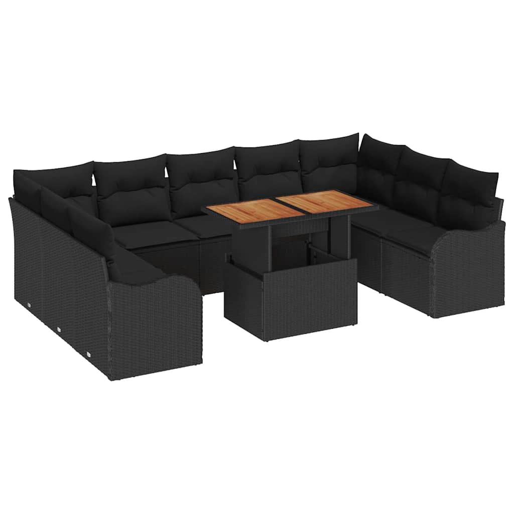 Tuin Sofa Set Met Opslag 10 Pcs Poly Riet