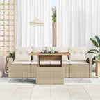 Tuin Sofa Set Met Opslag 5 Pcs Poly Riet
