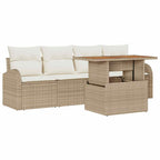 Tuin Sofa Set Met Opslag 5 Pcs Poly Riet
