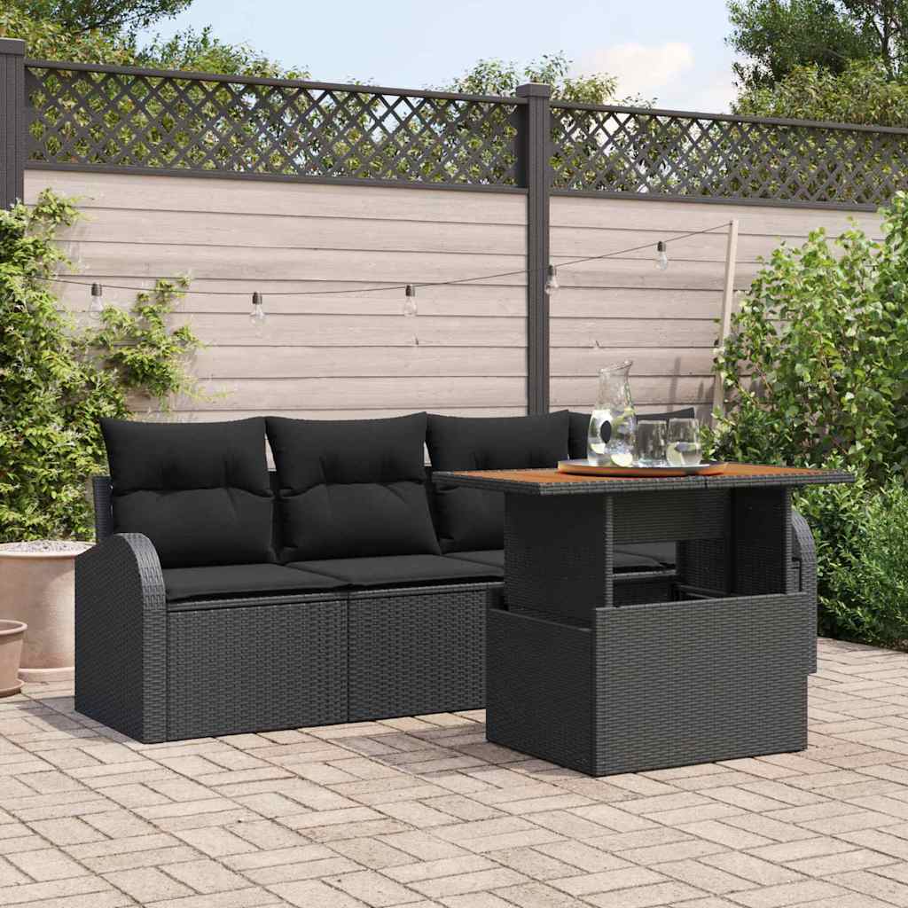 Tuin Sofa Set Met Opslag 5 Pcs Poly Riet