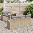 Tuin Sofa Set Met Opslag 6 Pcs Poly Riet