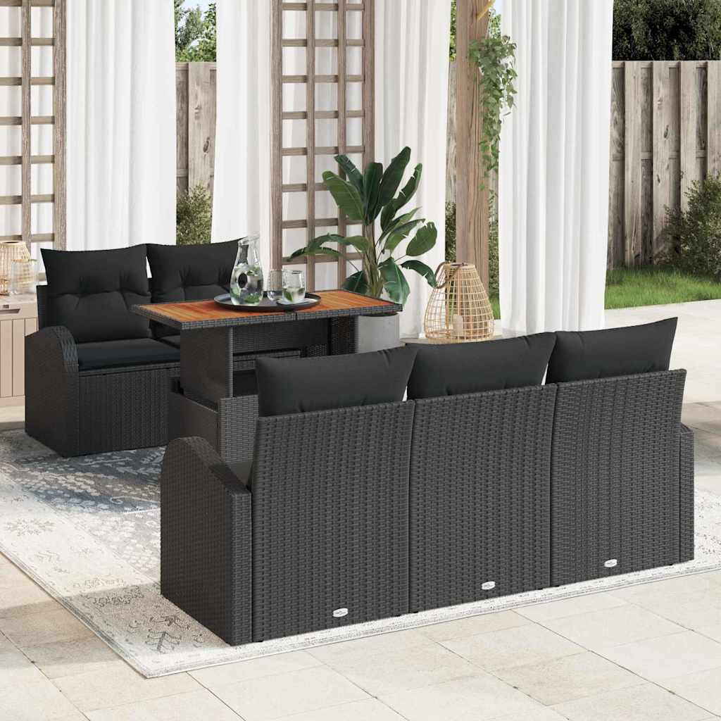Tuin Sofa Set Met Opslag 6 Pcs Poly Riet