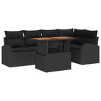 Tuin Sofa Set Met Opslag 6 Pcs Poly Riet