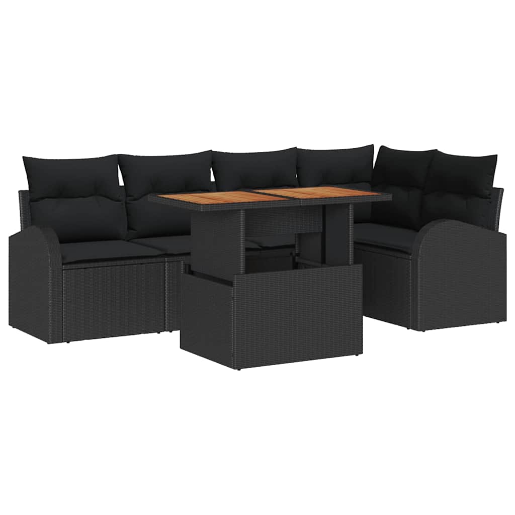 Tuin Sofa Set Met Opslag 6 Pcs Poly Riet