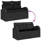Tuin Sofa Set Met Opslag 6 Pcs Poly Riet