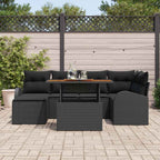 Tuin Sofa Set Met Opslag 7 Pcs Poly Riet
