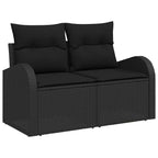 Tuin Sofa Set Met Opslag 7 Pcs Poly Riet