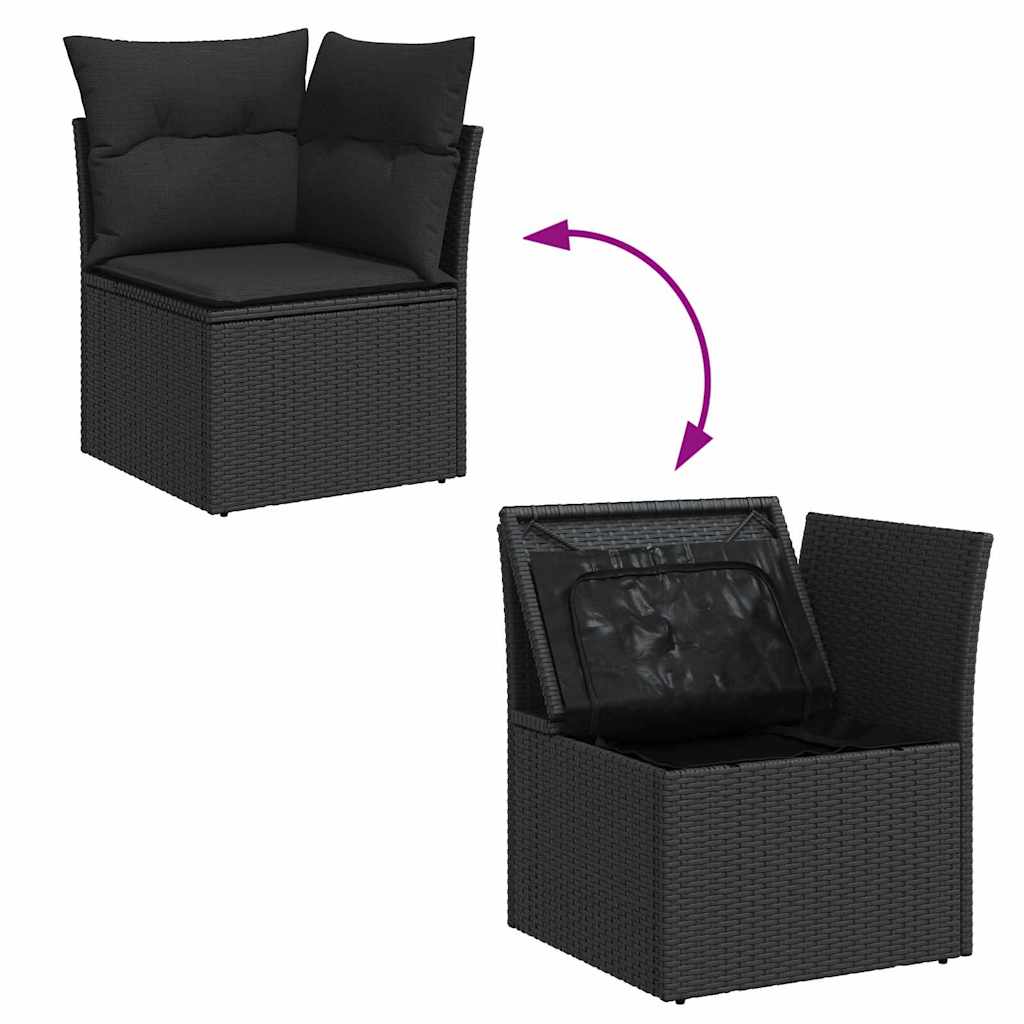 Tuin Sofa Set Met Opslag 7 Pcs Poly Riet