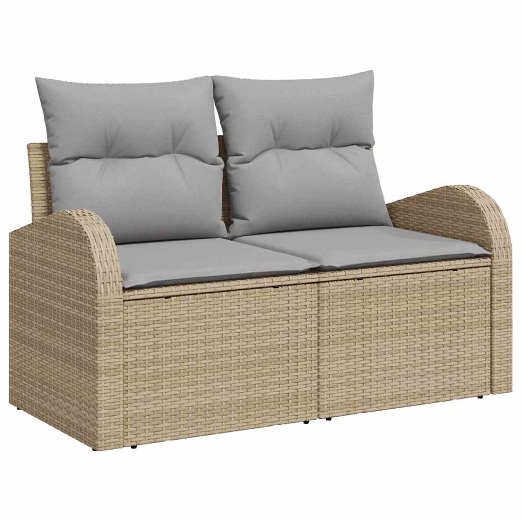 Tuin Sofa Set Met Opslag 11 Pcs Poly Riet