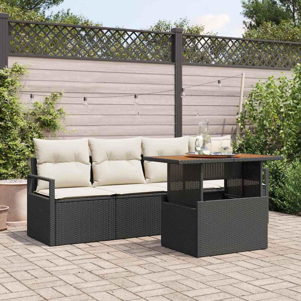 Tuin Sofa Set Met Opslag 5 Pcs Poly Riet