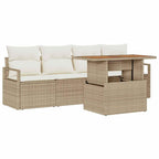 Tuin Sofa Set Met Opslag 5 Pcs Poly Riet