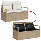 Tuin Sofa Set Met Opslag 5 Pcs Poly Riet