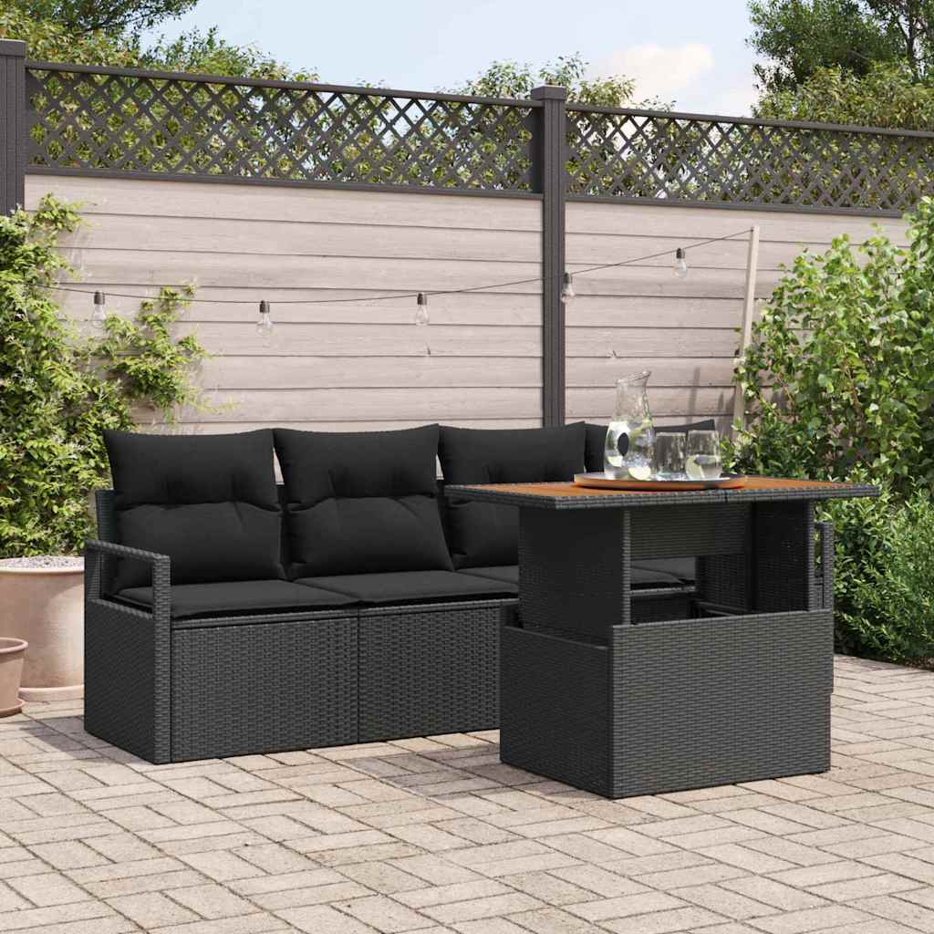 Tuin Sofa Set Met Opslag 5 Pcs Poly Riet