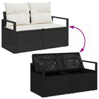 Tuin Sofa Set Met Opslag 9 Pcs Poly Riet