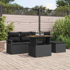 Tuin Sofa Set Met Opslag 6 Pcs Poly Riet