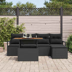 Tuin Sofa Set Met Opslag 6 Pcs Poly Riet