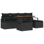 Tuin Sofa Set Met Opslag 6 Pcs Poly Riet