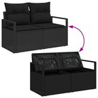 Tuin Sofa Set Met Opslag 6 Pcs Poly Riet