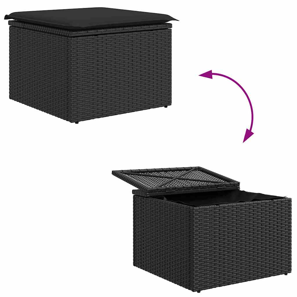 Tuin Sofa Set Met Opslag 6 Pcs Poly Riet