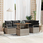 Tuin Sofa Set Met Opslag 6 Pcs Poly Riet