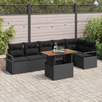 Tuin Sofa Set Met Opslag 7 Pcs Poly Riet