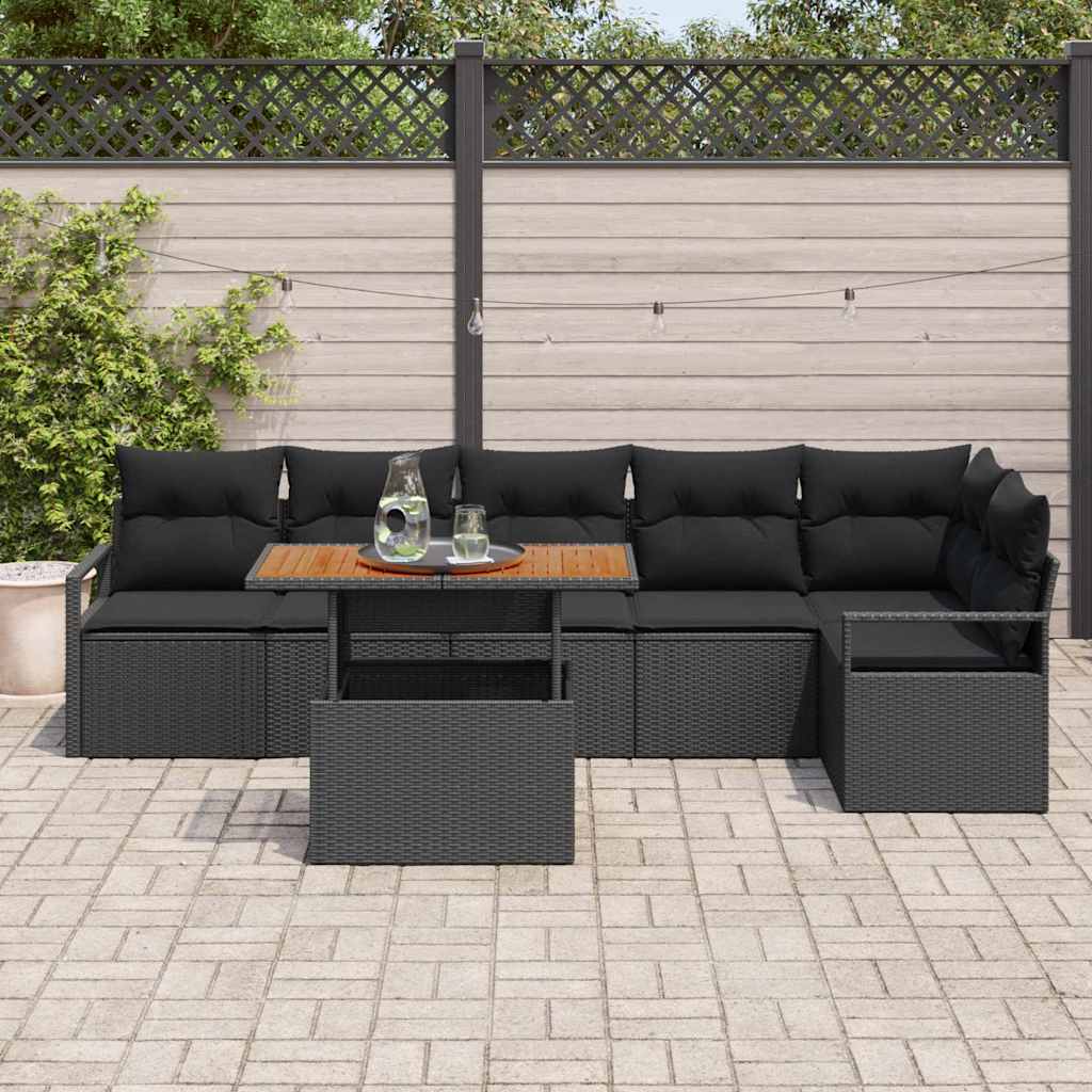 Tuin Sofa Set Met Opslag 7 Pcs Poly Riet