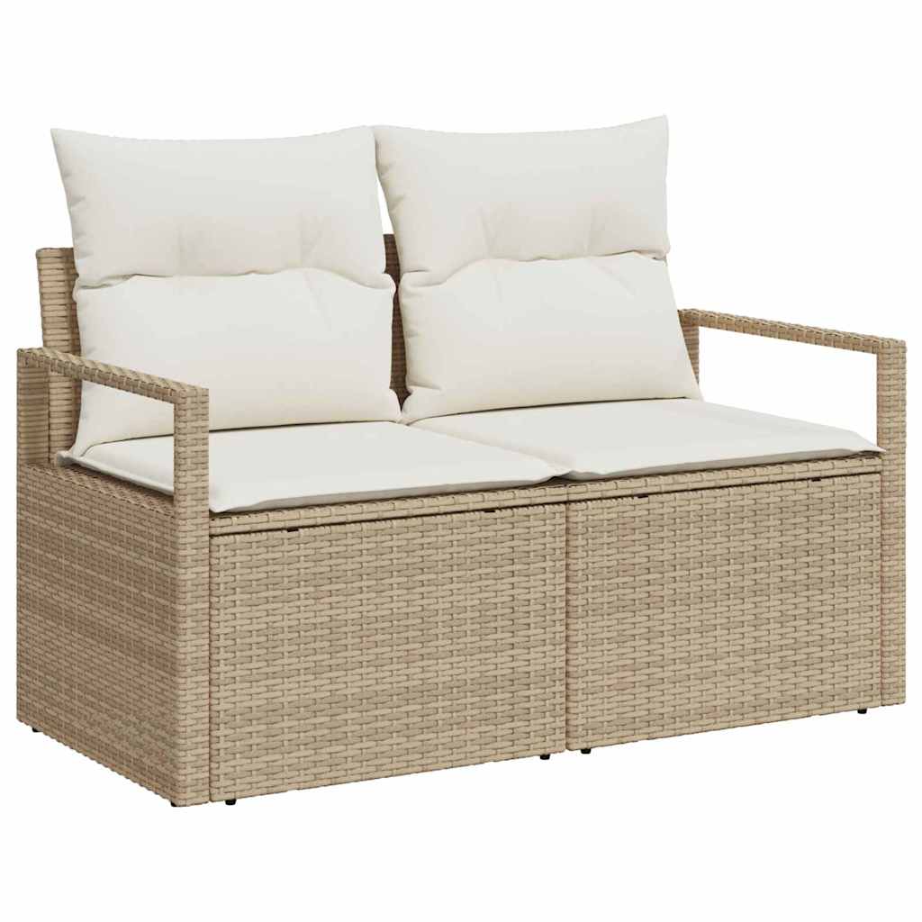 Tuin Sofa Set Met Opslag 7 Pcs Poly Riet